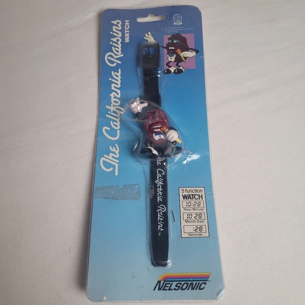 VTG The California Raisins Wrist Watch In Package 1988